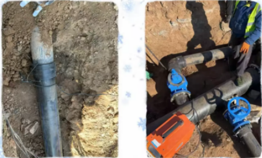 簡篇-【水惠民生】無畏嚴寒忙搶修，全力以赴保供水（記城東工業園供水管網搶修工程停水合口作業）